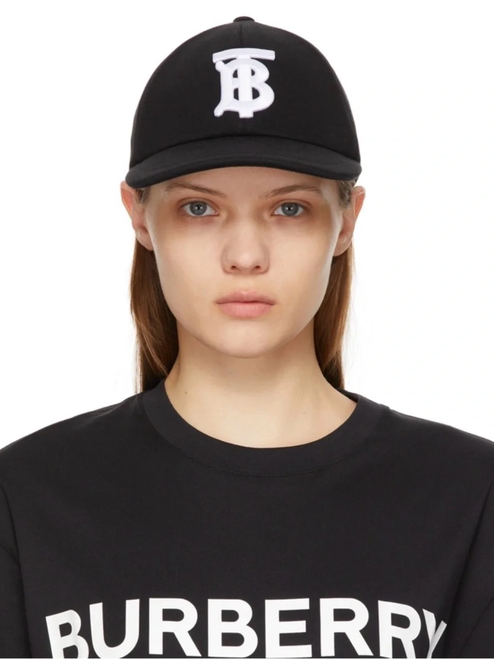 Burberry TB Logo Cap Black & White - Picture 1 of 16